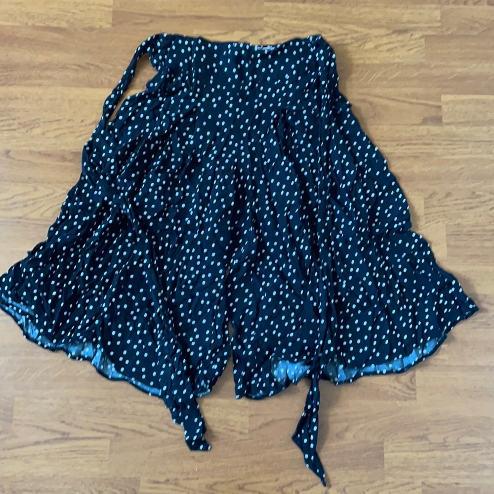 Forever 21 polka dot crop wide leg pants